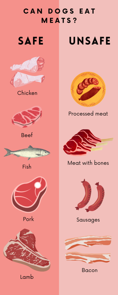 safe and unsafe meat for dogs